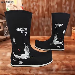 古装汉服鞋男女同款百搭皂靴官靴靴武侠戏曲锦衣卫官兵摄影靴子