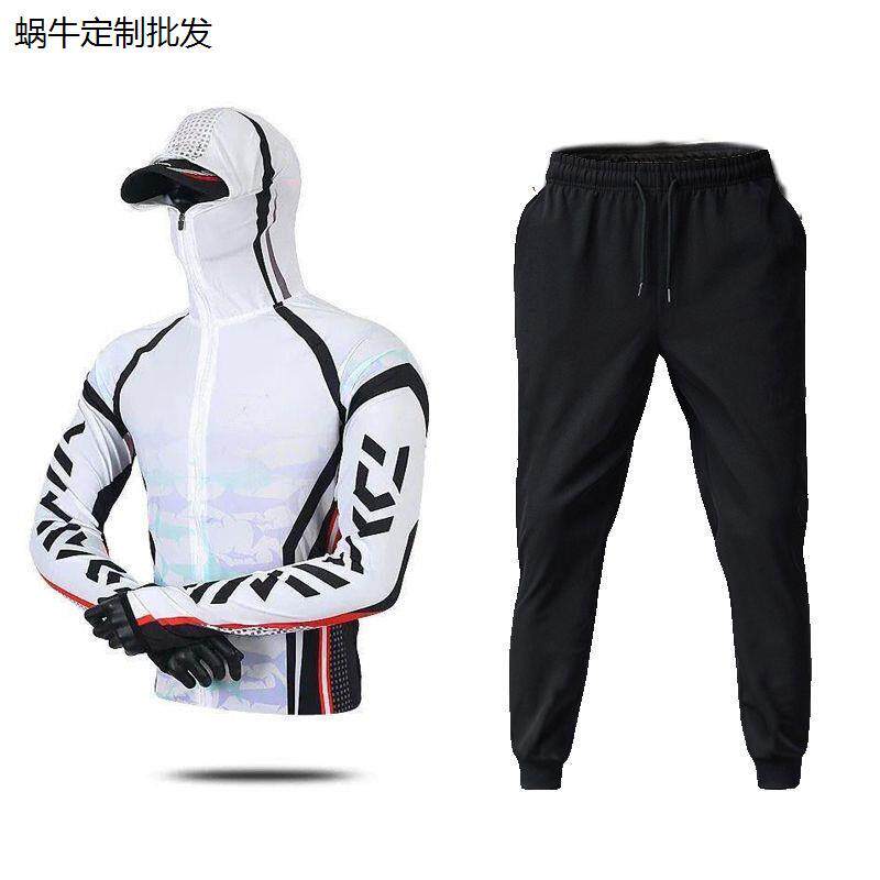 钓鱼服防晒服春夏季套装路亚海钓冰丝透气防晒衣新款防蚊大码男款