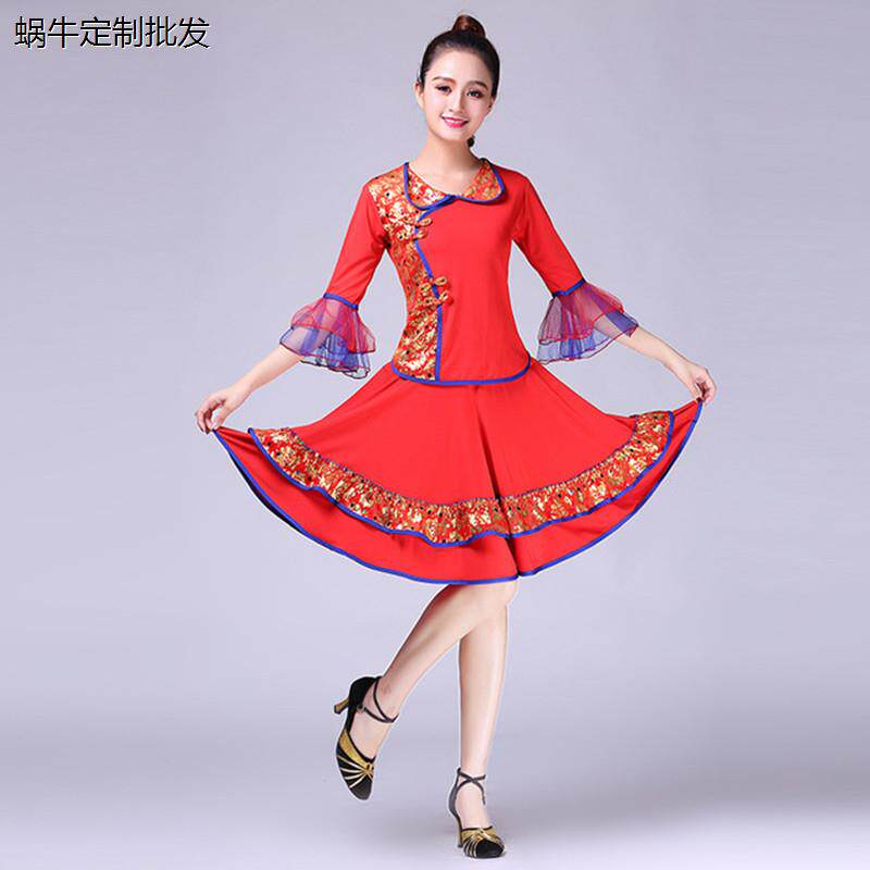 中老年跳舞衣服女套装20