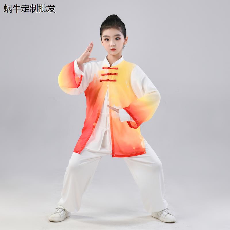 男女儿童武术练功服中小图片
