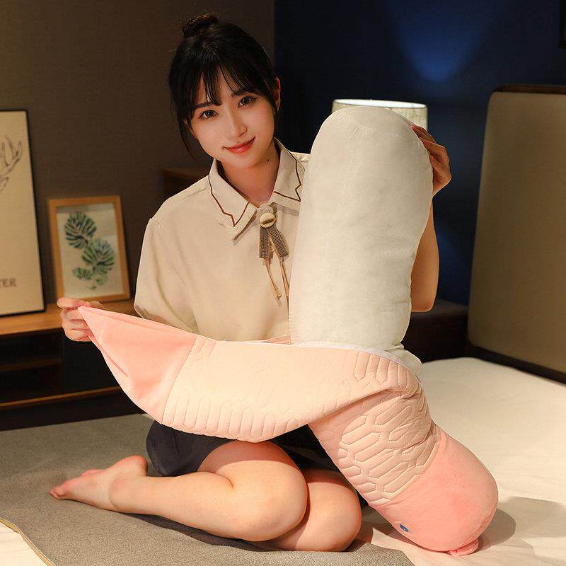 冰丝乳胶长条抱枕睡觉抱专用床上圆柱枕头女生侧睡夹腿男款可拆洗