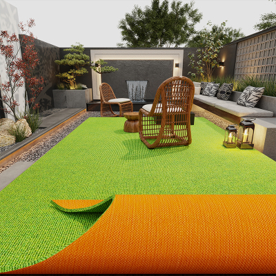 户外庭院地垫防水防晒防滑室外阳台露天绿色大面积满铺可裁剪地毯