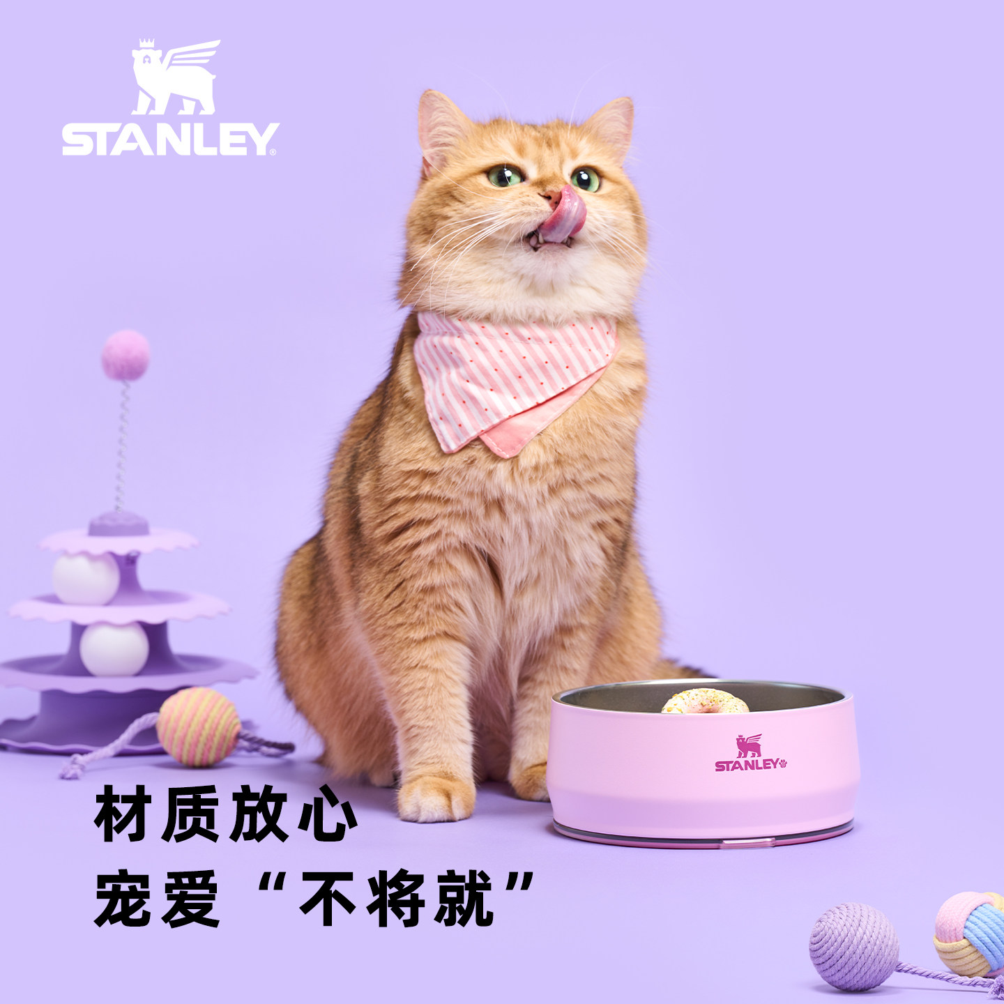 Stanley1913 宠物碗时尚高颜值不锈钢防滑防打翻大容量大口径