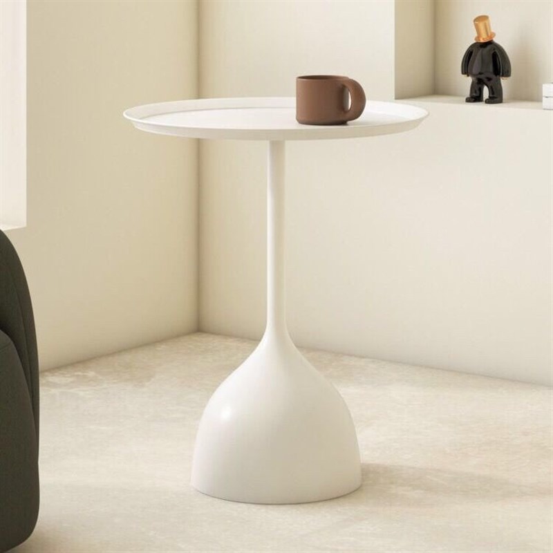 铁艺边几沙发边柜轻奢高级感小茶几小圆桌子黑色铁艺床头柜置物架