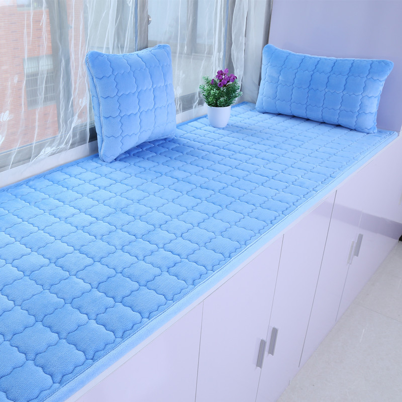 飘窗垫窗台垫定做加厚防滑榻榻米垫阳台垫子毛绒海绵客厅落地窗垫