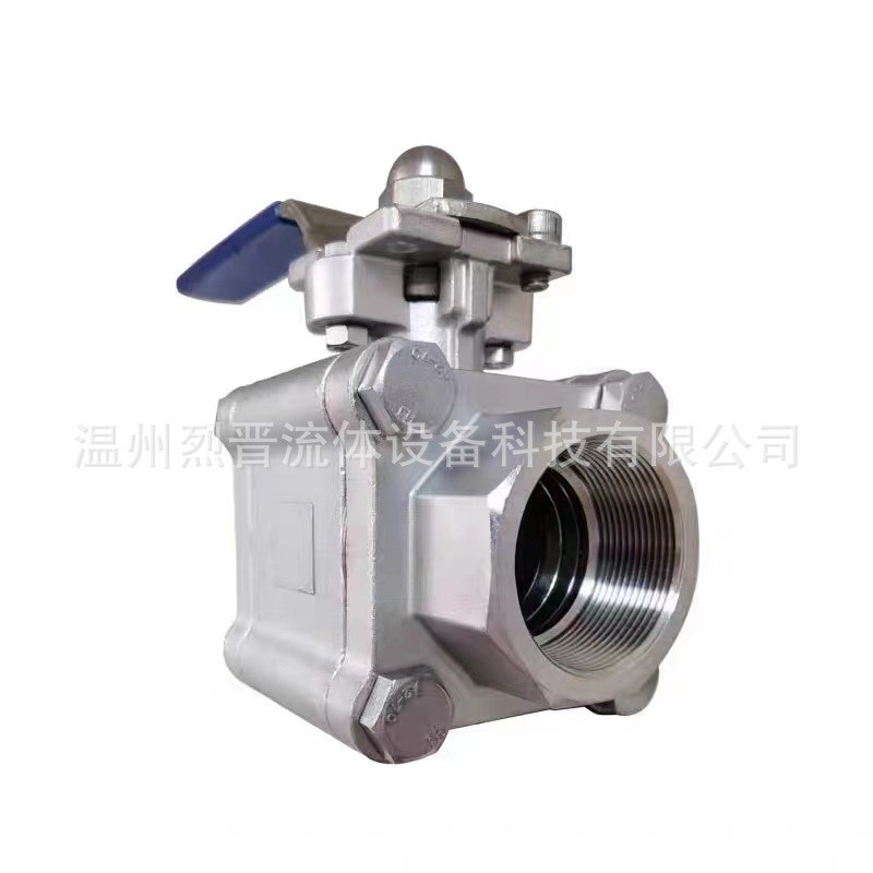 不锈钢高温高压硬密封三片式内螺纹球阀碳钢Q11H丝扣64/100PN球阀