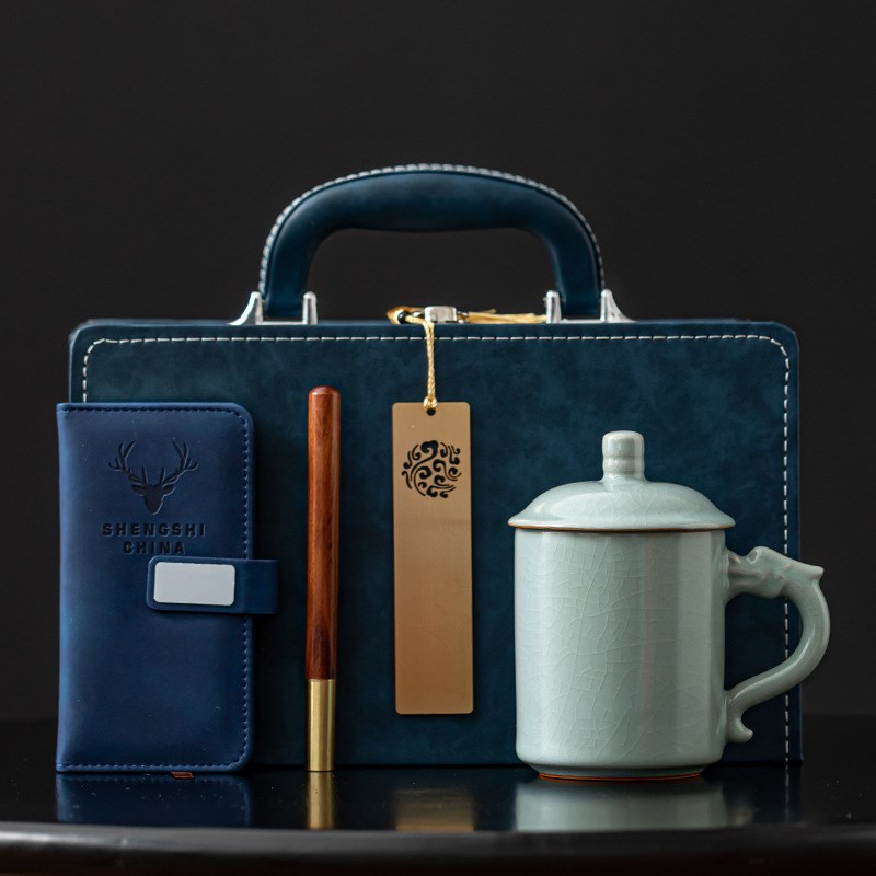 青瓷会议杯陶瓷杯定制logo公司商务高档实用送客户领导礼品教师节