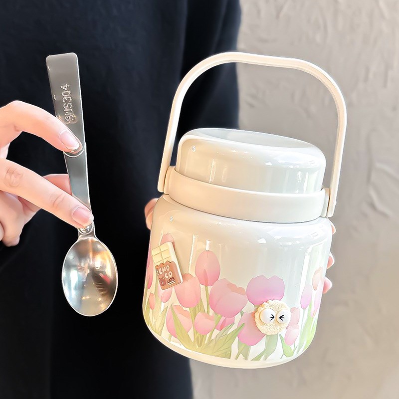 新款焖烧杯大容量便携银耳羹焖粥上班族女学生饭盒儿童宽口保温桶