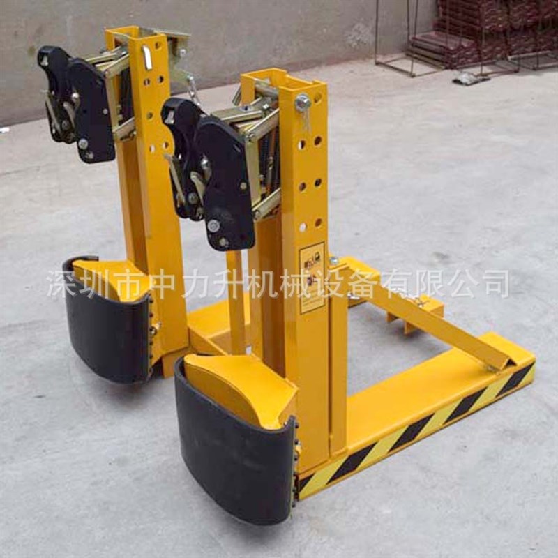 重型双油桶夹具 带缓冲保护油桶夹 黑鹰嘴油桶夹 DG1000D