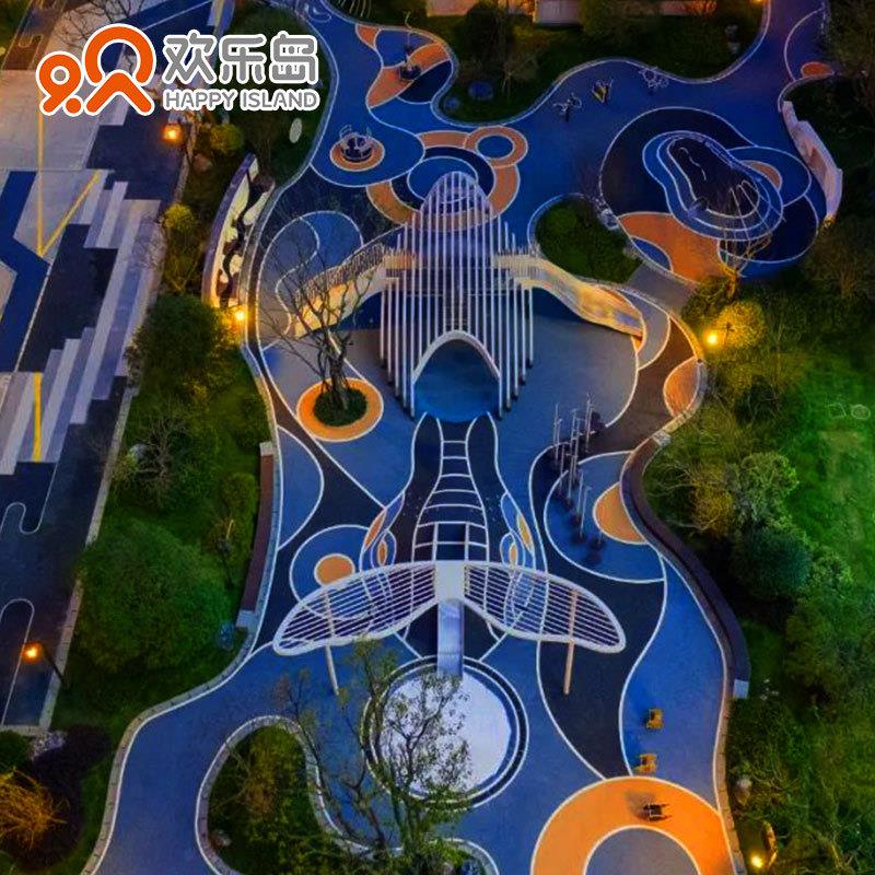 室外游乐设备厂家大型游乐场规划设计鲸鱼滑梯儿童主题乐园定做