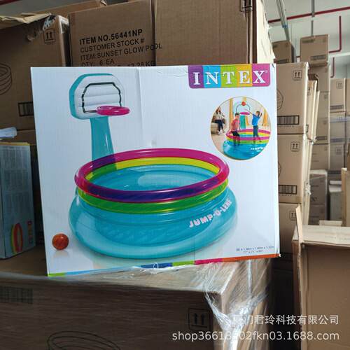 INTEX 48265 儿童跳跳池游乐场蹦蹦床海洋球池城堡投篮淘气堡