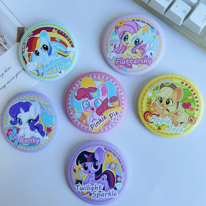 马口铁小马宝莉谷子徽章胸针装饰