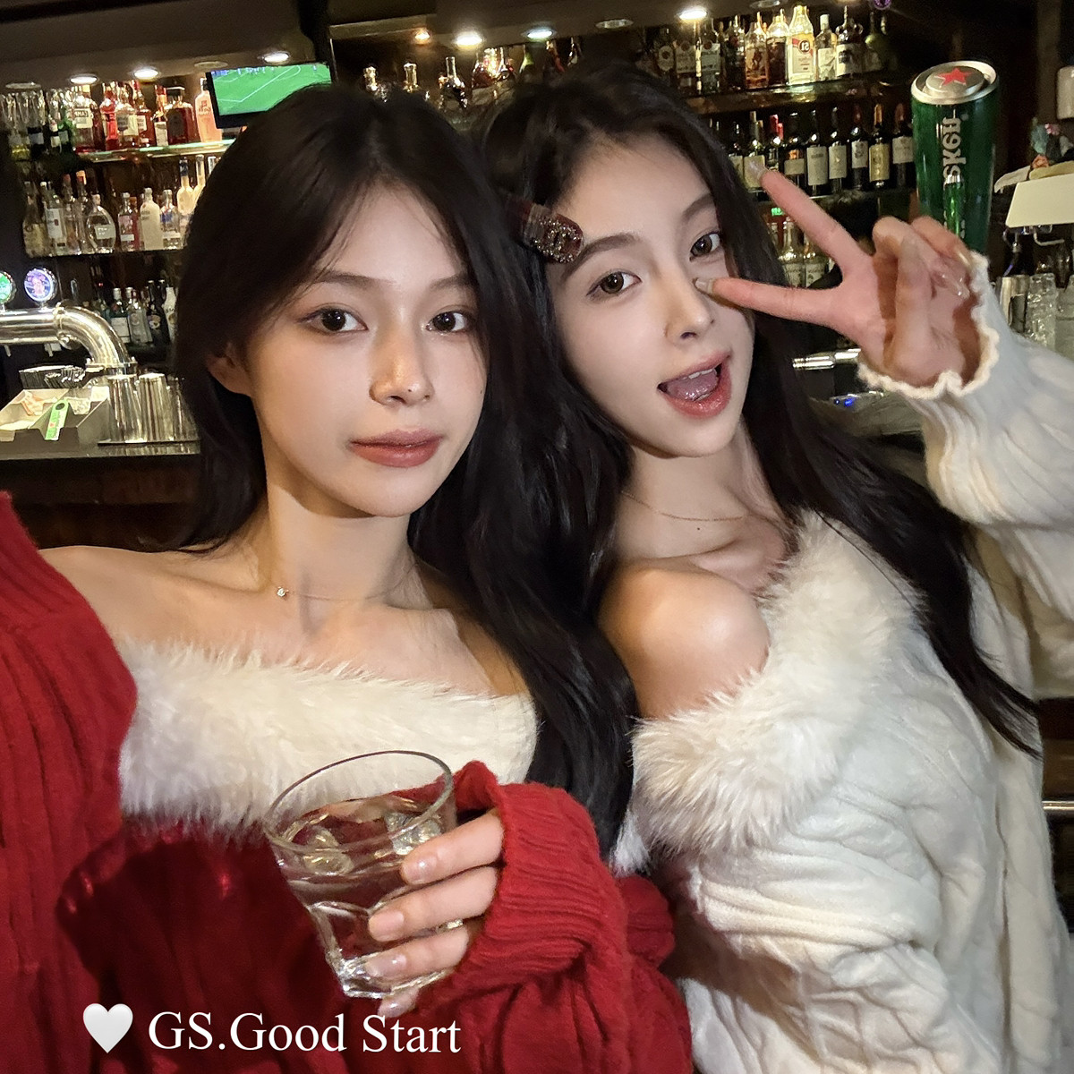 GS.GOOD START-选～冬季气质纯欲毛领多穿法麻花针织保暖毛衣G776