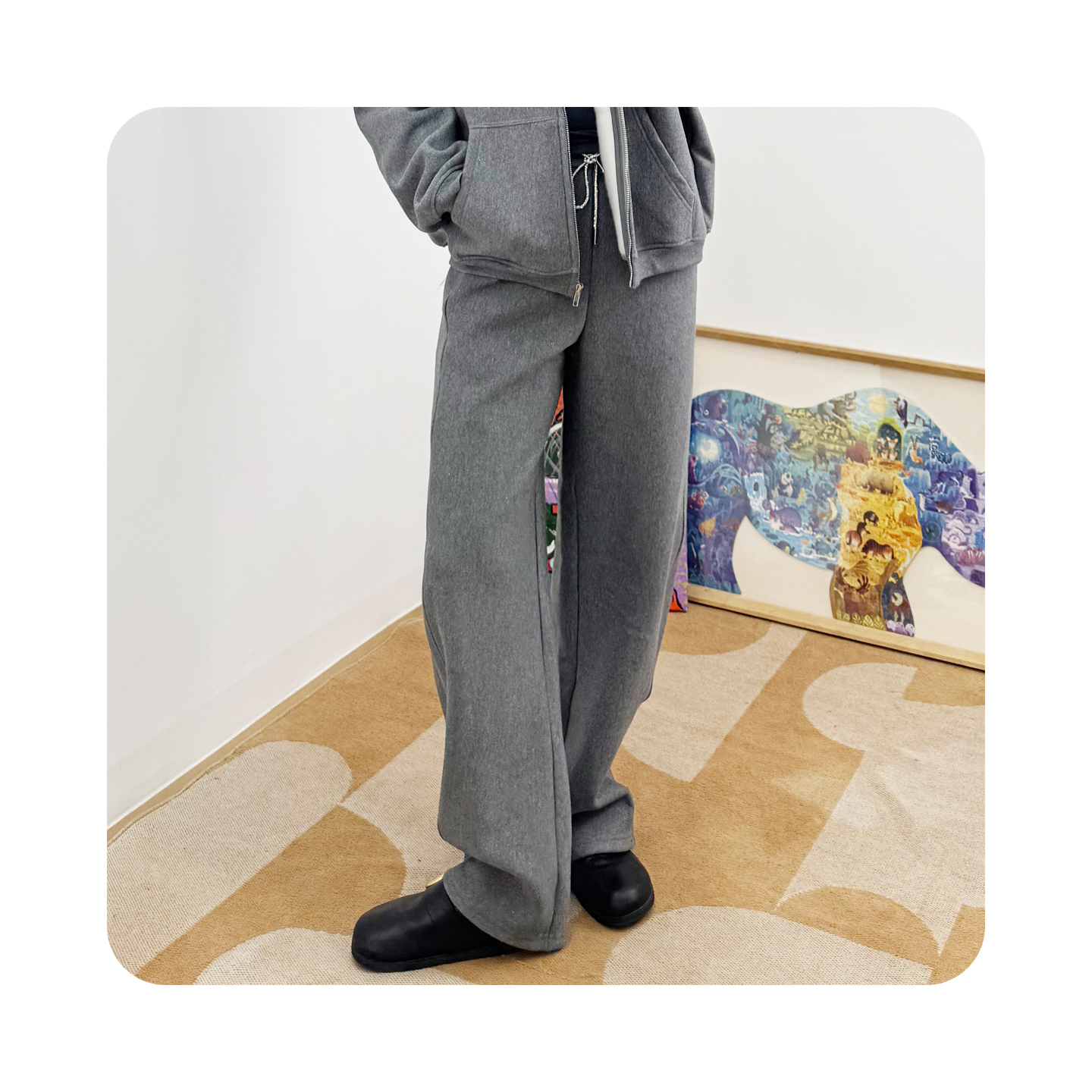 25秋冬明星同款重工星光卫裤