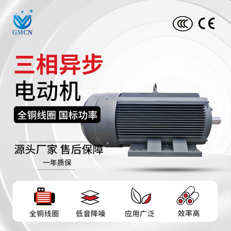 三相异步电动机YE3-280S/M-4极全铜国标马达75/90w380V交流电机