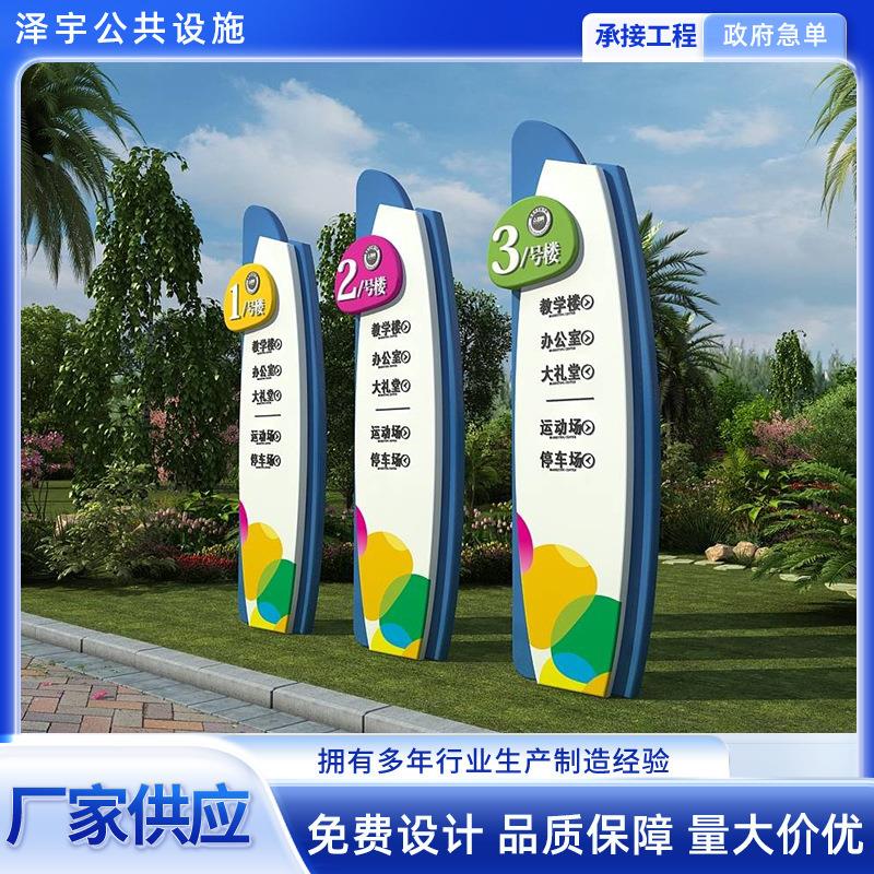 户外精神堡垒导视牌路边指示牌宣传牌导向牌商场发光指引标识标牌