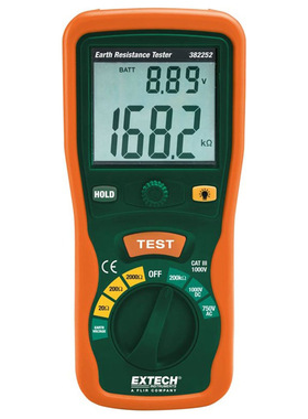 Extech 382252地电阻测试仪套件 3极/4极测量