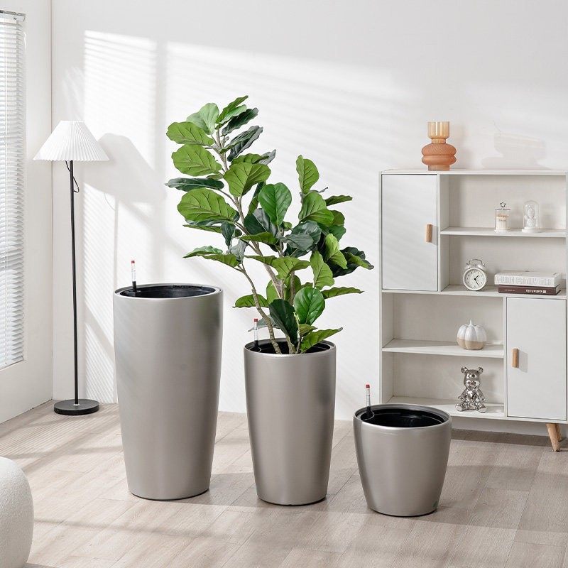 喷砂高圆柱形懒人自吸水免浇灌花盆欧式设计简约时尚落地式种植盆,模玩/动漫/周边/娃圈三坑/桌游,文化/体育周边,淘宝优惠券,粉丝福利购,淘宝优惠卷