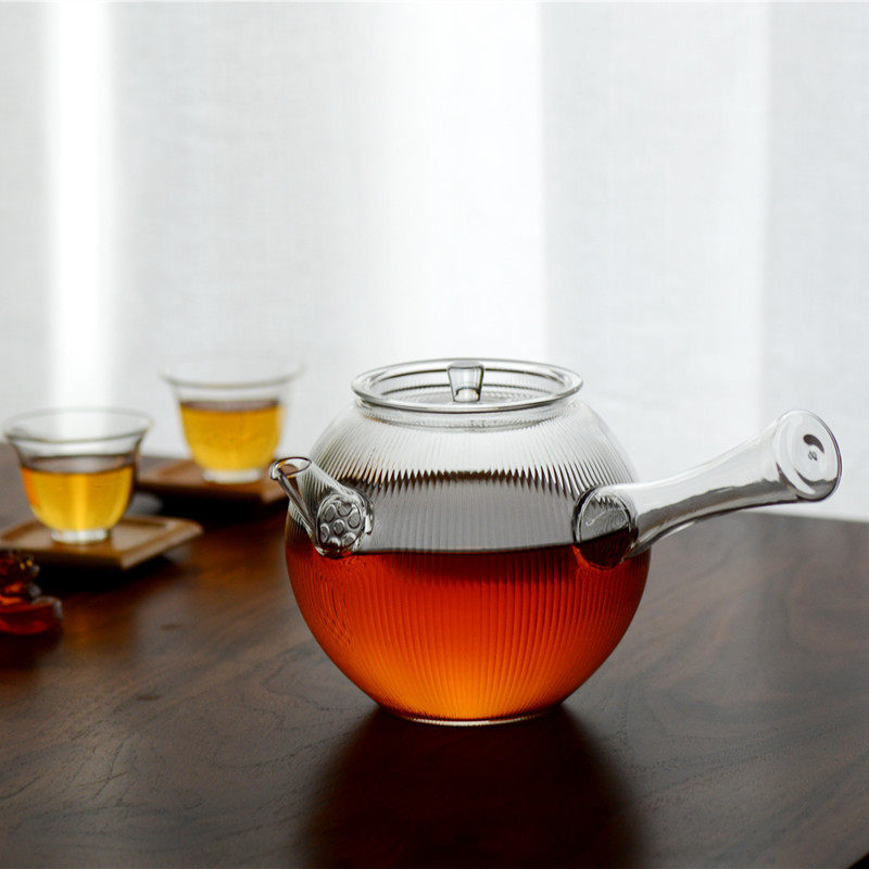 高硼硅烧水壶大容量过滤泡茶壶电陶炉煮茶器茶炉简约煮茶壶侧把壶