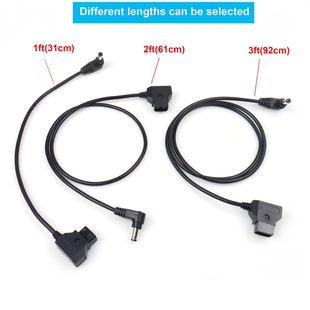 摄影摄像影视设备供电 2.1mm弯公头充电线 现货D tap公头对DC5.5