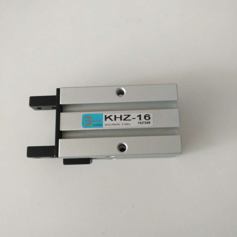 台湾长拓CHANTO平行气压夹KHZ16/KHZ20气缸夹爪自动夹促销复动型