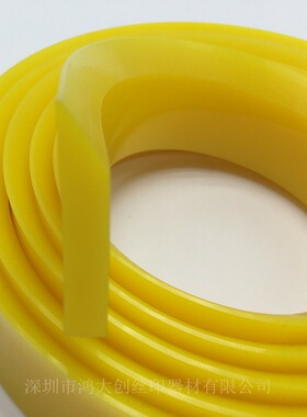 纯进口原材料刮胶条50x9x3060mm55 60 65度黄红色网板斜刮刀 促销