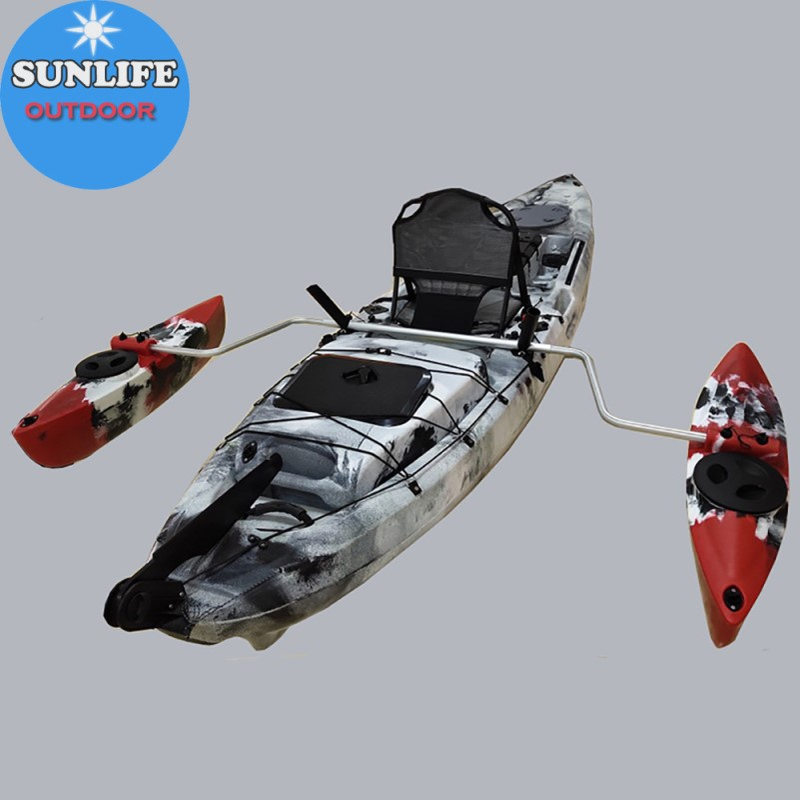 皮划艇塑料平衡浮筒浮标独木舟平衡浮桶钓鱼船水上平衡桶漂流划船