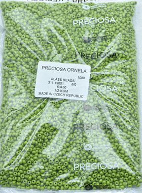 新款捷克玻璃珠preciosa宝仕奥莎6/0圆珠30色4mm散珠500克装