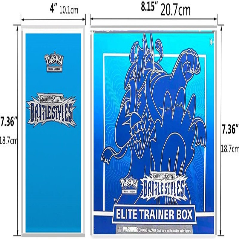 可梦精英训练亚克力展示盒透明精灵宝盒子不包括卡片展示架