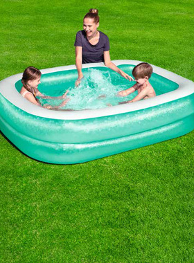 Bestway54005游泳池超大号家用充气戏水池支架加厚游泳桶