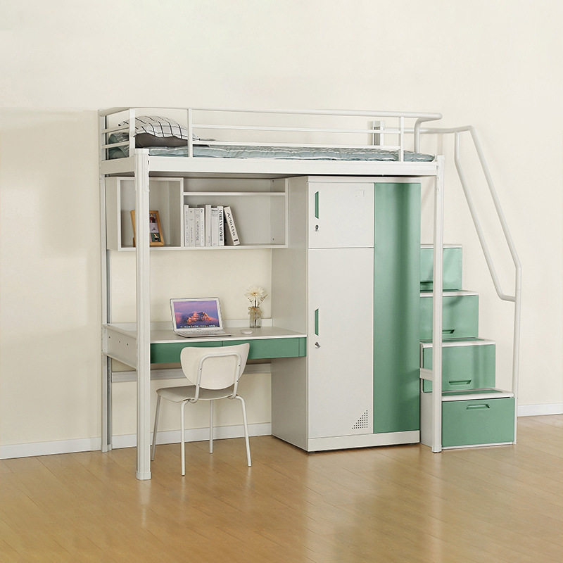 上床下桌铁艺床学校宿舍书桌公寓床钢木组合带衣柜高低床铁架床,模玩/动漫/周边/娃圈三坑/桌游,文化/体育周边,淘宝优惠券,粉丝福利购,淘宝优惠卷