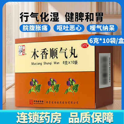 [仲景]木香顺气丸60mg*100丸*10袋/盒