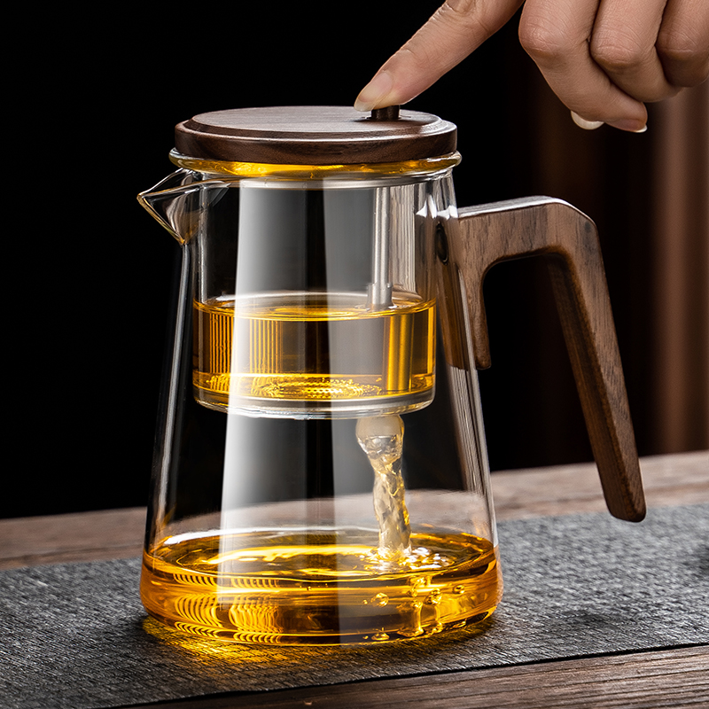 飘逸杯玻璃内胆泡茶壶耐热办公室茶水分离过滤冲茶器可拆洗飘逸壶