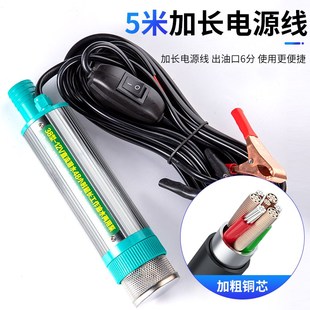 小型电动抽油泵神器家用抽柴油抽水泵12V24v220V油抽子加油机38型