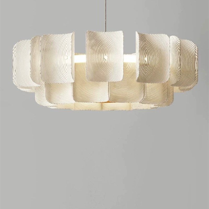 优选餐厅卧室样板房设计师灯具侘寂风客厅吊灯奶油风2024年新款大