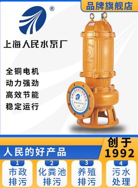 优选SRSC上海人民污水泵抽粪泥浆排污泵家用220V380V高扬程潜水泵