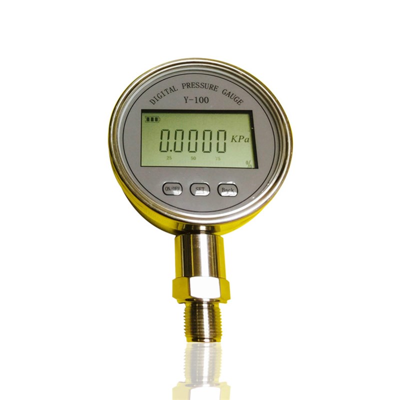 优选供数显微压力表数显膜盒压力表液晶压力表径向Y100 250KPA M1