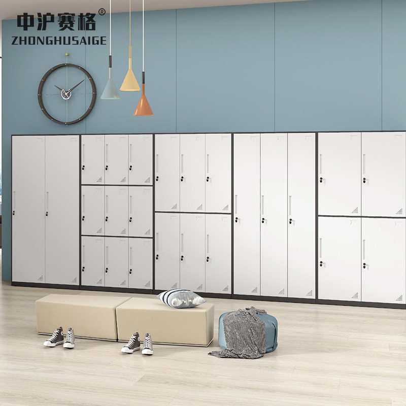 加厚钢制更衣柜员工宿舍储物柜车间浴室拆装铁皮柜子带锁套色鞋柜,模玩/动漫/周边/娃圈三坑/桌游,文化/体育周边,淘宝优惠券,粉丝福利购,淘宝优惠卷