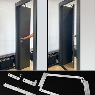 90度平开折叠门304不锈钢五金卧室客厅卫生间木门无轨折叠门配件