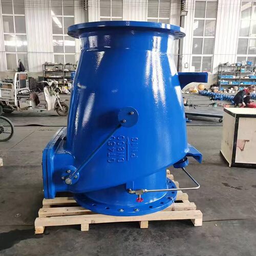 止回阀单向法兰HH44X-10/16水利污水泵防倒流微阻缓闭止回阀DN300