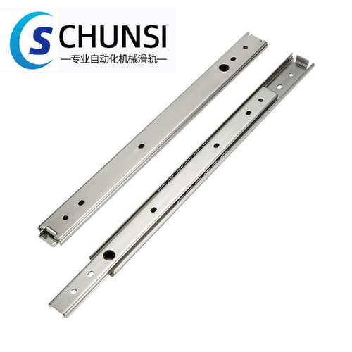替换SRY27钢珠轨27mm两段抽拉式轻载型滑轨二节钢型滑轨IDA71系列