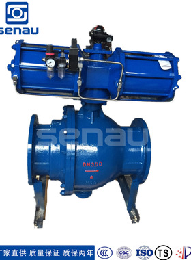 衬氟球阀Q647M气动固定式卸灰青铜 气源全通径水阀铜阀门