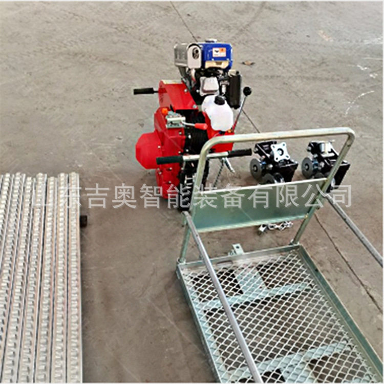 山地单轨运输车 自走式果园轨道运输机 农用大马力爬坡搬运机械