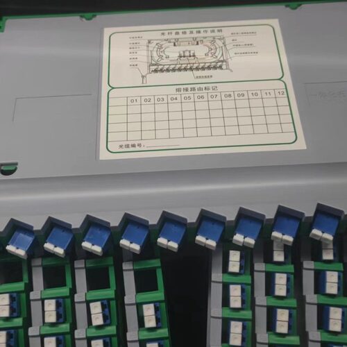 LC熔纤盘小方头24芯LC单模满配一体化托盘12芯熔纤盘ODF盘机柜盘