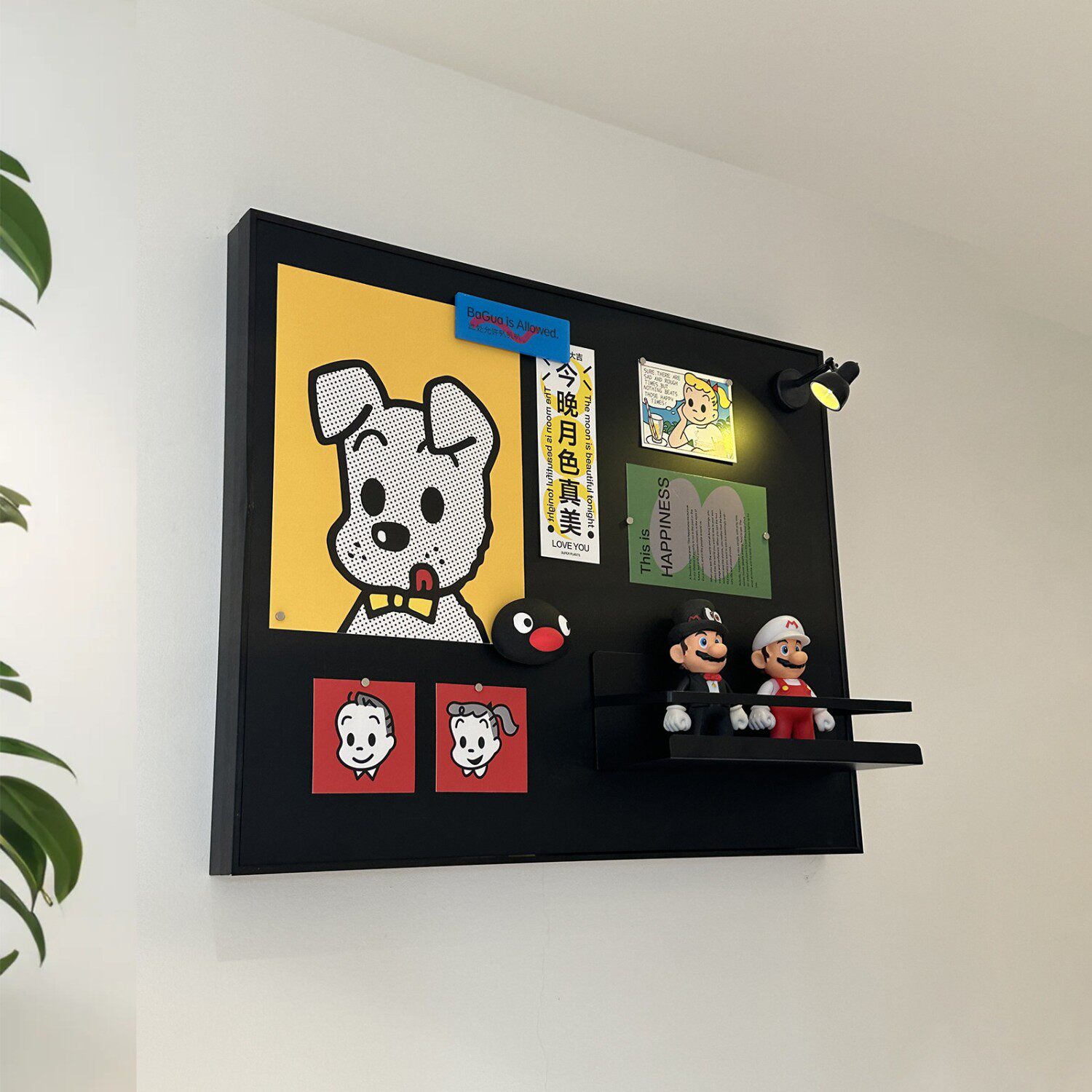 冰箱贴电表箱装饰画竖版电闸箱网线盒电源总开关复古墙画黑板挂画