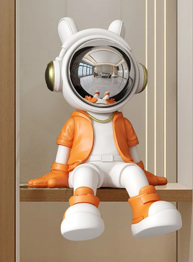 优选时尚炫酷太空人领航员坐姿大型玄关电视柜装饰品摆件开业乔迁