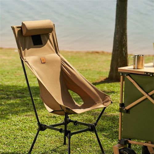 优选Motata户外高低两用露营椅折叠椅高靠背四方月亮椅超轻便携野