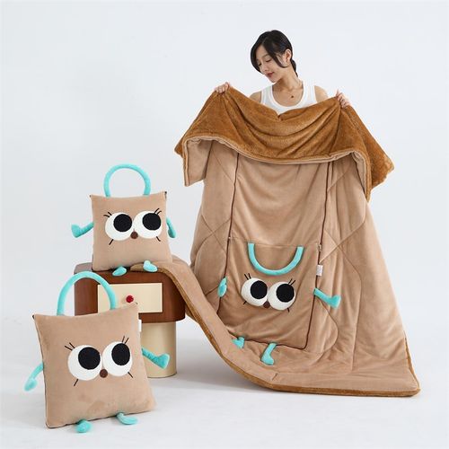 优选两用抱枕被卡通可爱加厚靠垫枕头被午休汽车办公室学生宿舍沙