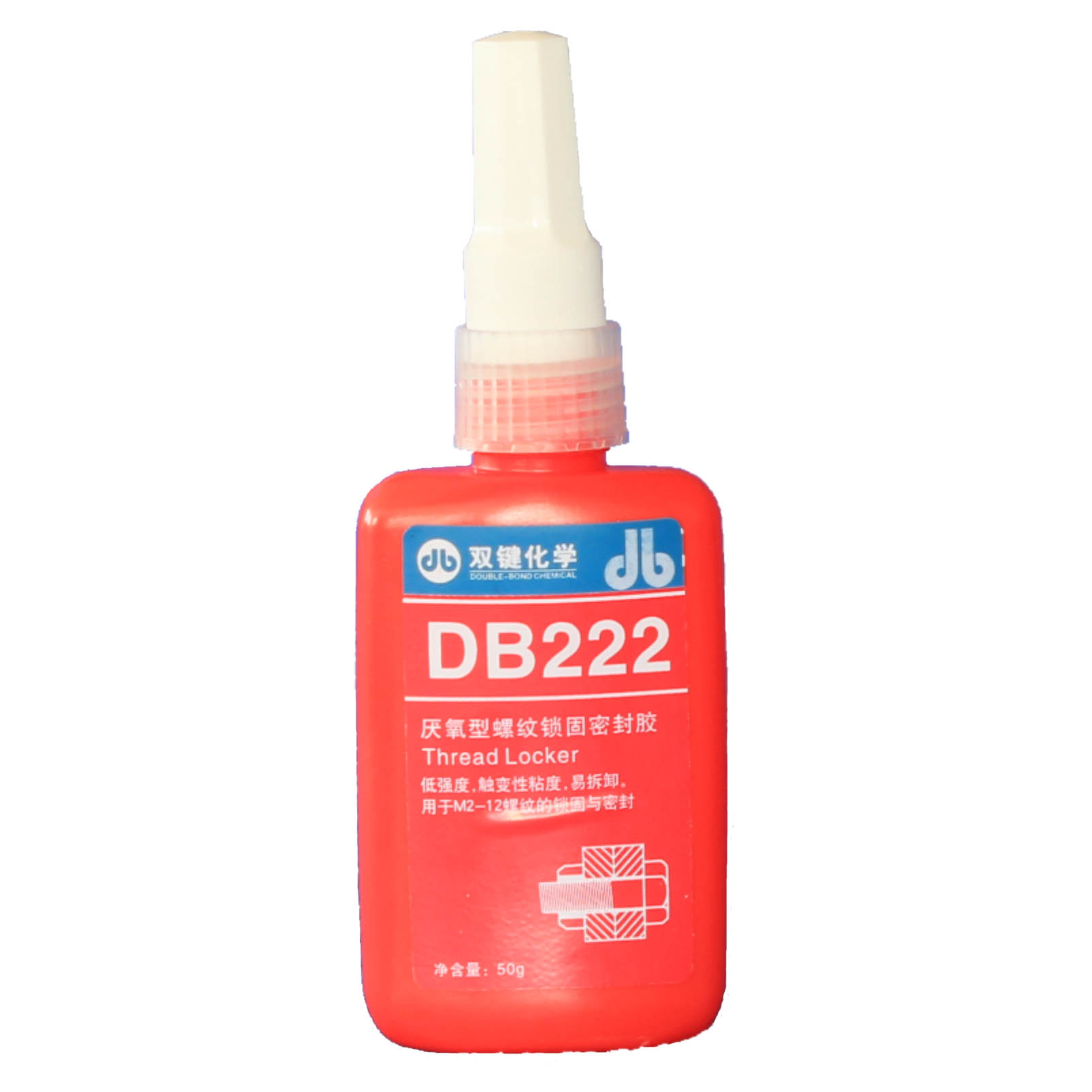 优选双键 DB222厌氧胶 50ml 螺纹锁固密封胶 紫色 低强度 易拆卸