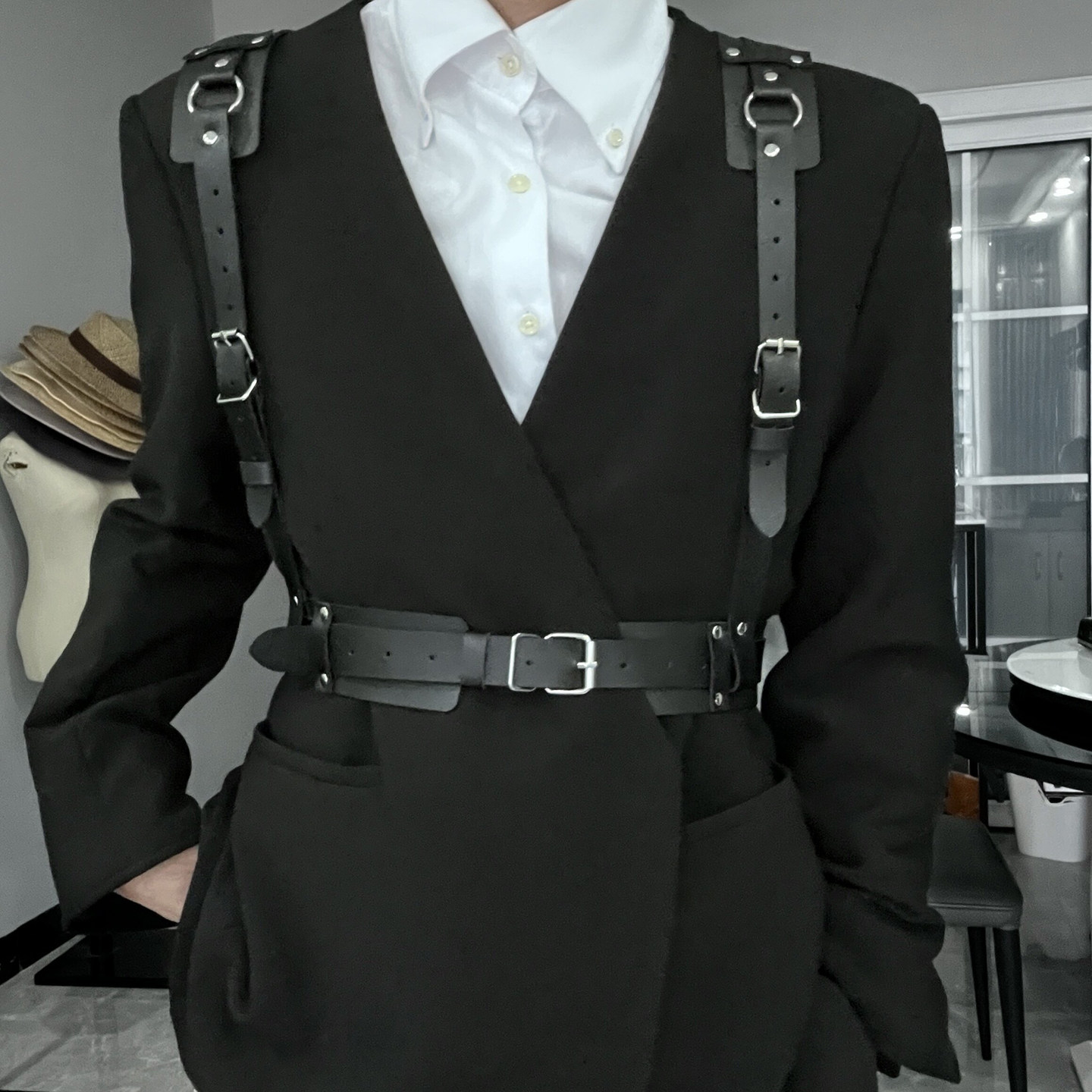 2026新款朋克摇滚背带腰封男女